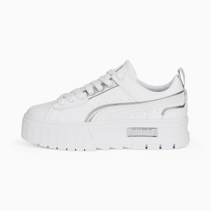 Tenis puma plateados best sale