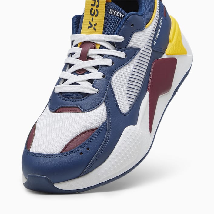 Zapatillas Puma RS-X Geek Azul Marino, Blanco y Amarillo