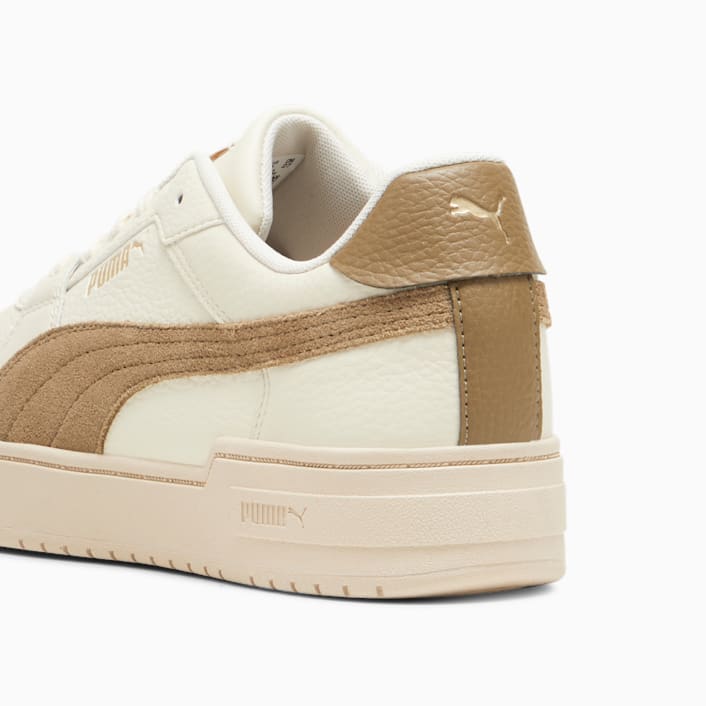 Zapatillas puma top blancas suela marron