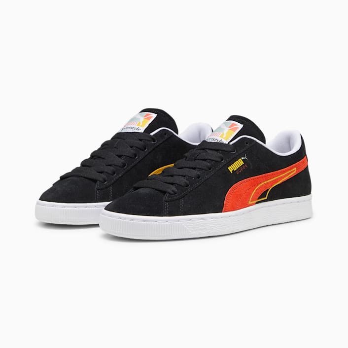 Puma suede classic black orange 2025