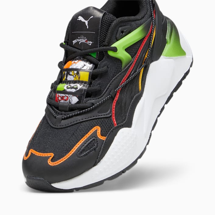 Puma rsx noir on sale et or