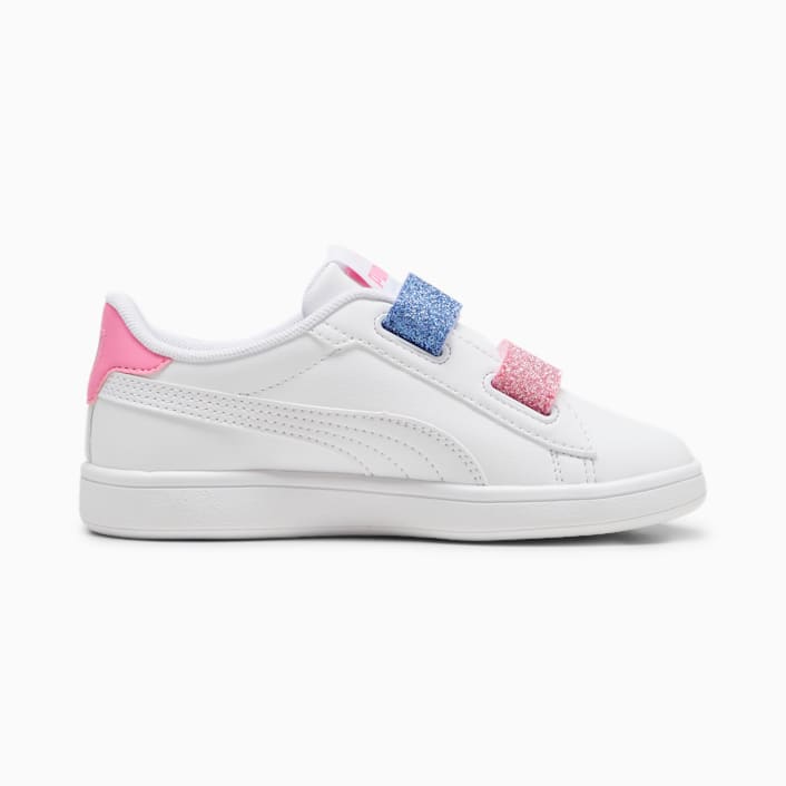 Puma Zapatillas Smash 3.0 L Glitter Velcro V Ps Blanco EU 33 Nino