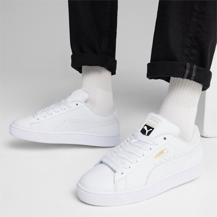 Tenis Suede XL Leather en Talla 29.5 en Blanco PUMA