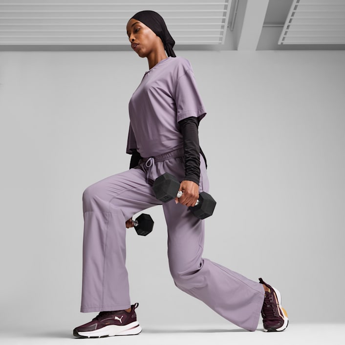 Wide leg training pants cheap