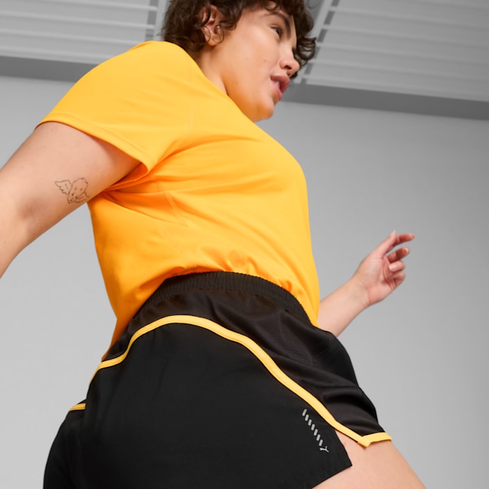 Yellow running shorts womens cheap