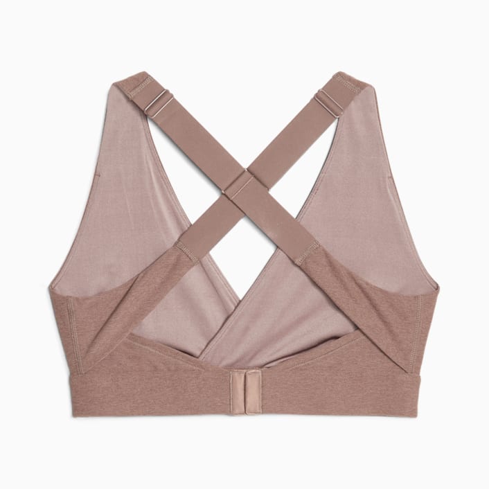 Buy Puma Mid Impact Yogini Cross Over Women Beige Sports Bra online