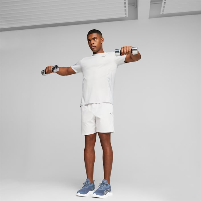 Woven training shorts top