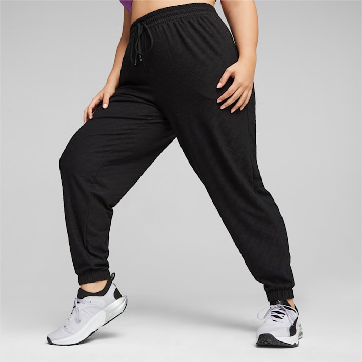 Puma Fit Tech Knit Joggers Womens Black Casual Athletic Bottoms 52305001