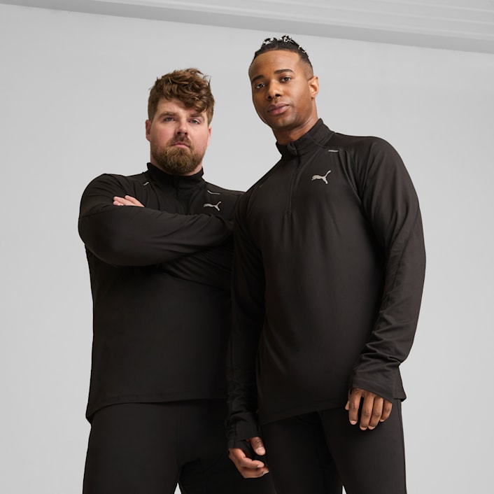 PUMA RUN CLOUDSPUN Quarter Zip Top Men Running PUMA