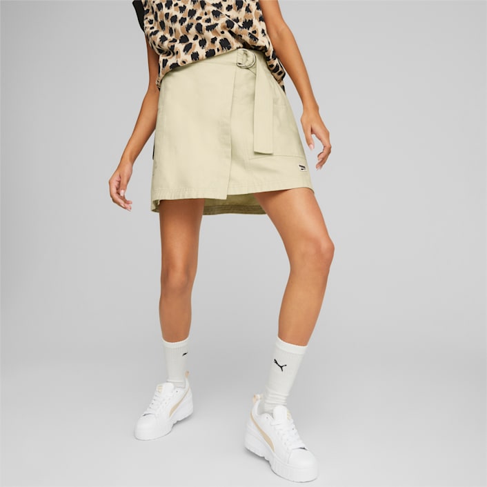 Khaki skirt on sale womens in india