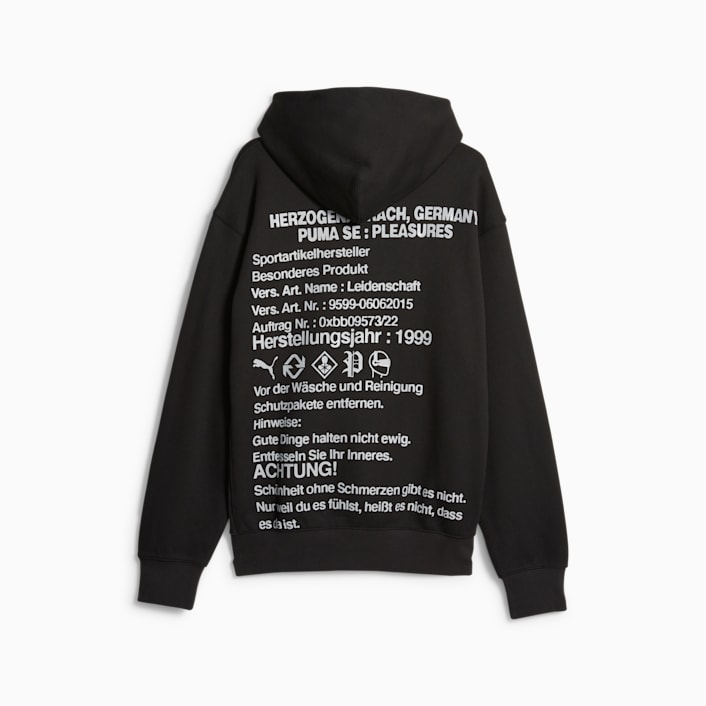 Pleasures split color hoodie on sale