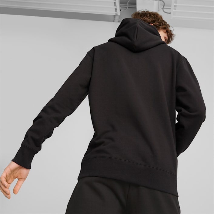 Mens pink puma hoodie top