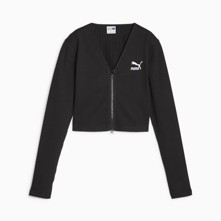 Classics Women s Ribbed Long Sleeve Shirt T shirts Tops PUMA