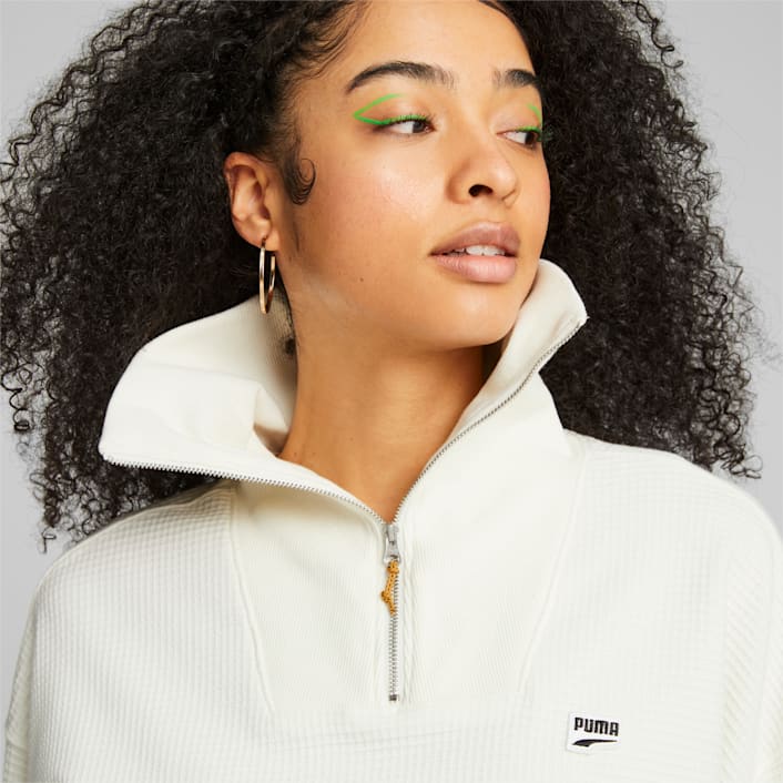 Stay On The Path - Half-Zip Sweatshirt for Women