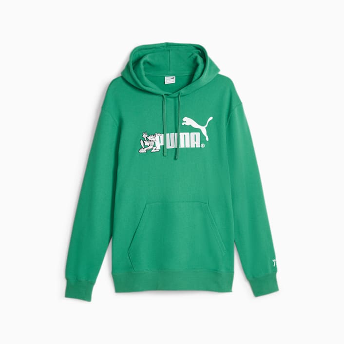 Green on sale puma hoodie