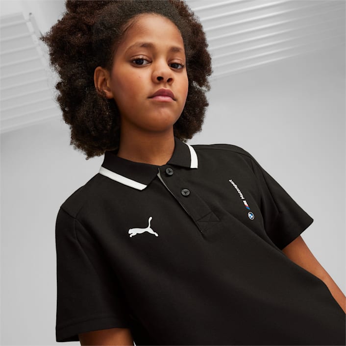 Playera tipo polo juvenil BMW M Motorsport en Talla 9 10Y en Negro PUMA