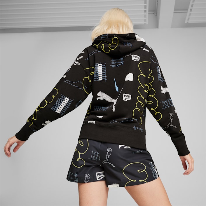 Puma furry slides hoodie outlet