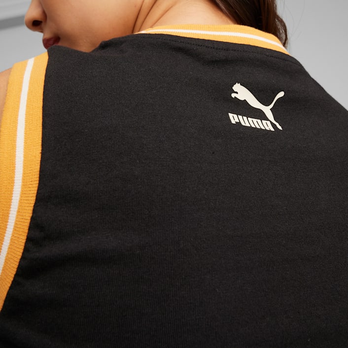 PUMA TEAM Women s Graphic Crop Top T shirts Tops PUMA