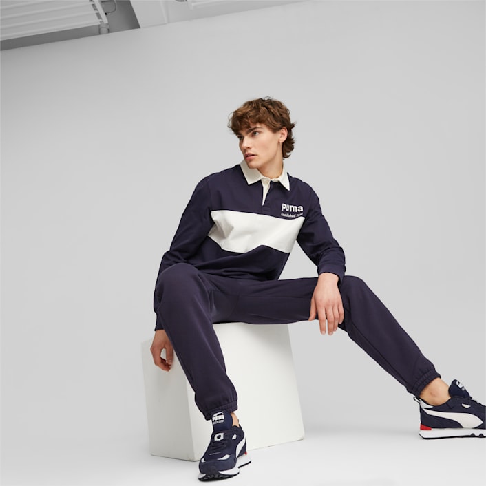 Puma skinny fit tracksuit deals