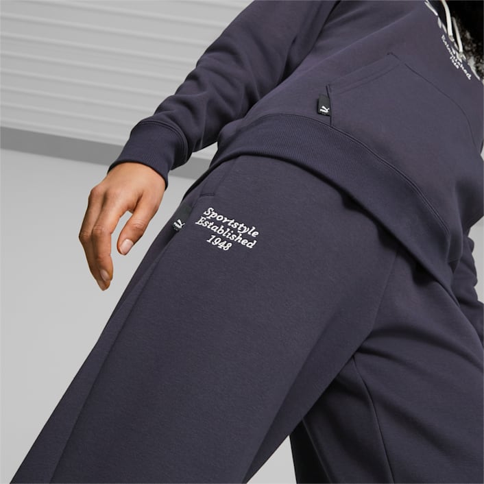 Navy blue puma sweatpants discount