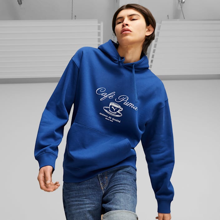 CLASSICS CAFE PUMA Men s Hoodie Crews Hoodies PUMA