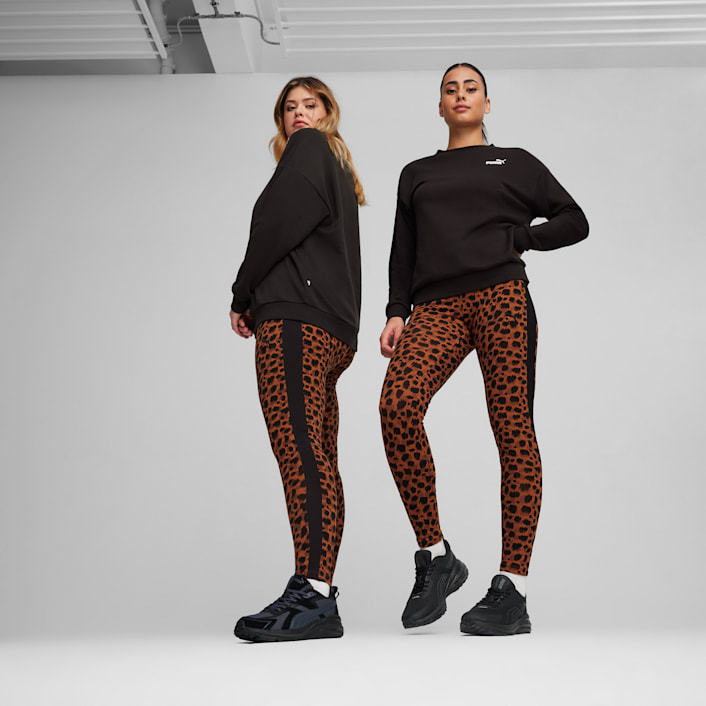 Puma cheetah print side stripe t7 legging 2025