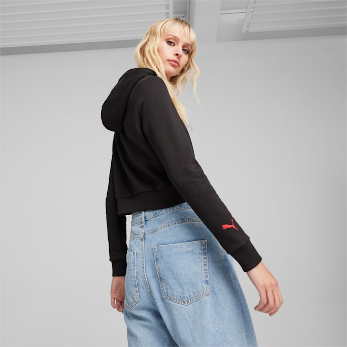 Puma crop hoodie ladies cheap