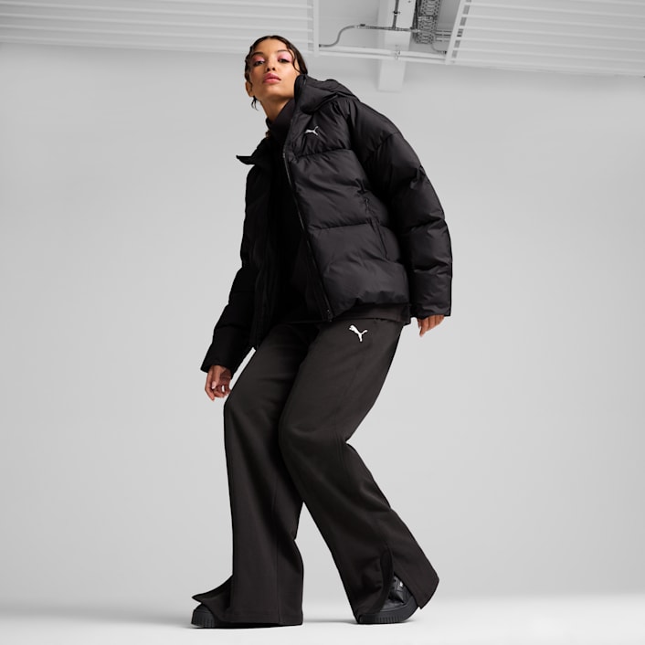 Puma black puffer jacket shop