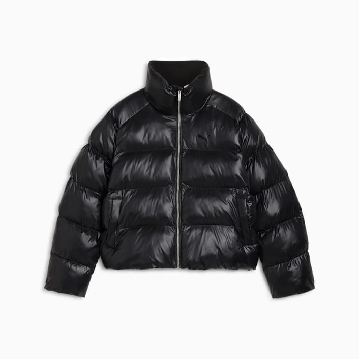 Shiny bomber jacket womens clearance