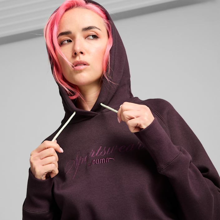 CLASSICS Relaxed Hoodie Women Crews Hoodies PUMA