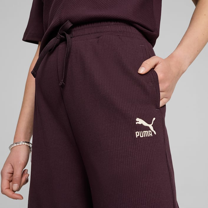 CLASSICS Ribbed Relaxed Pants Women | Pants & Tights | PUMA