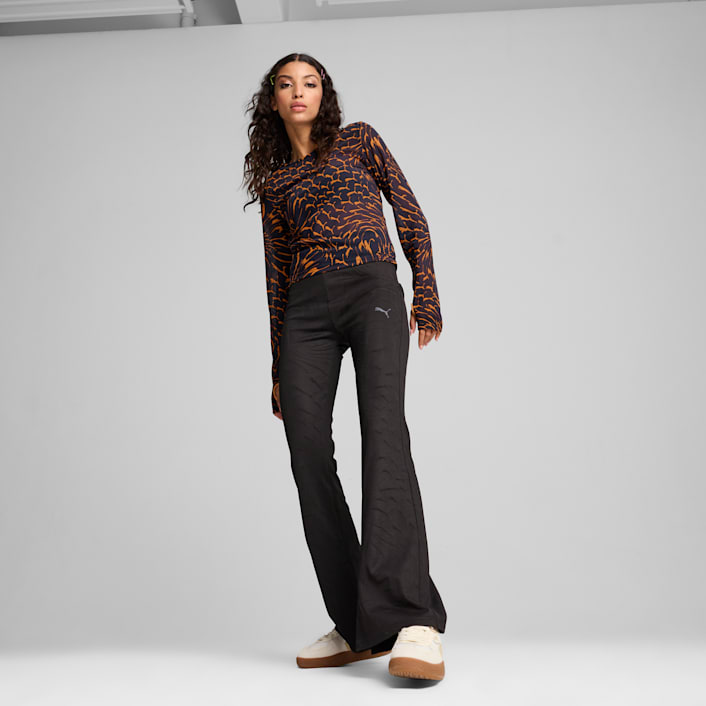 DARE TO Mesh Long Sleeve Tee Women T shirts Tops PUMA