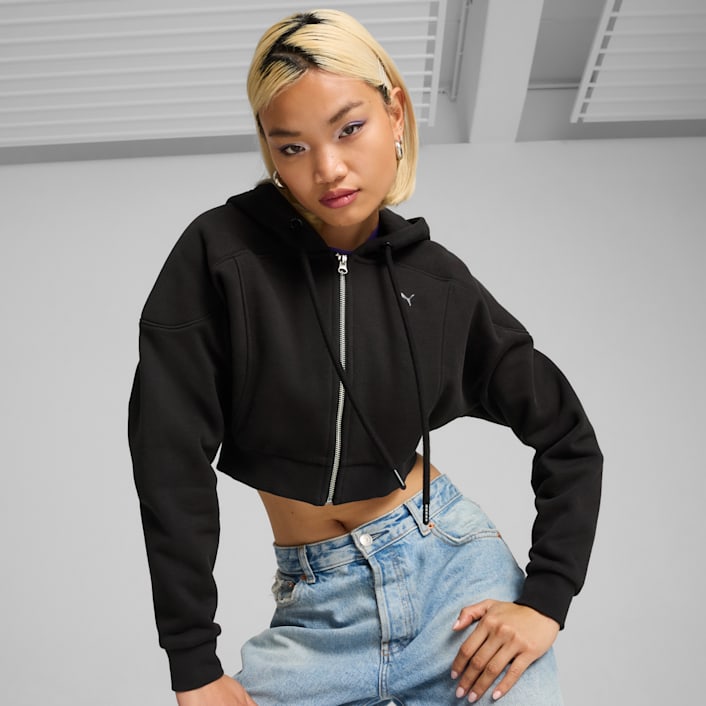 Puma crop top hoodie outlet