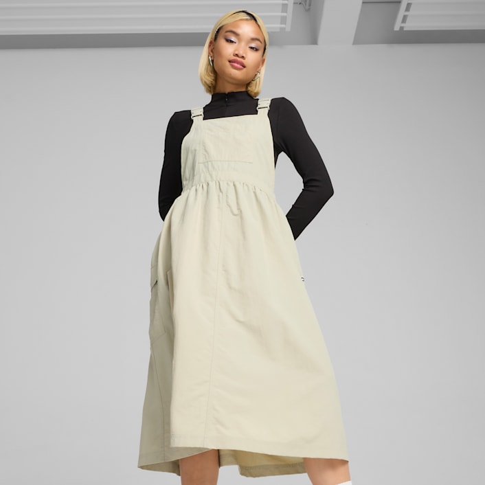 DOWNTOWN Dungaree Dress Women Dresses Skirts PUMA