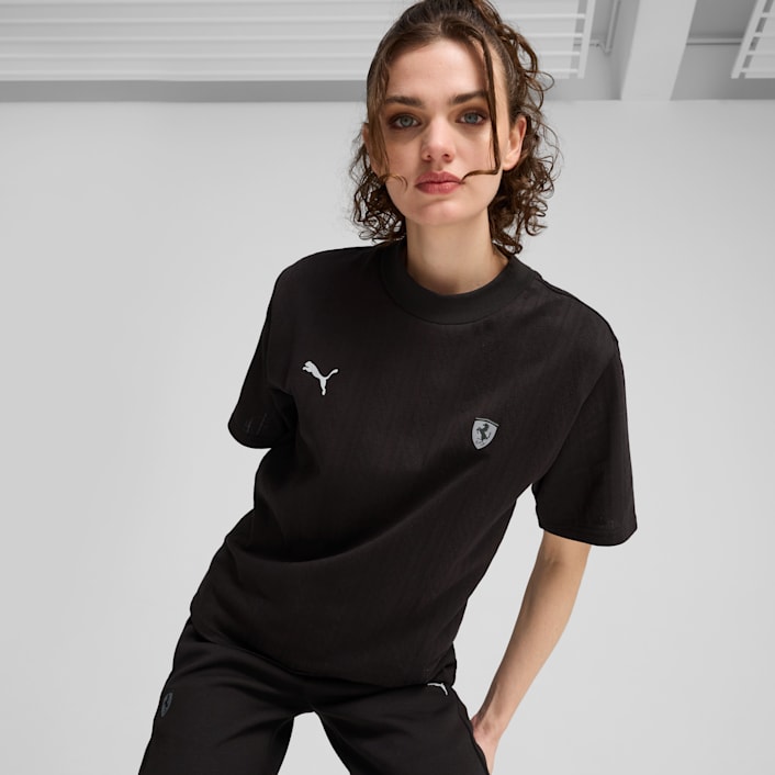 Scuderia Ferrari Style Tee Women T shirts Tops PUMA