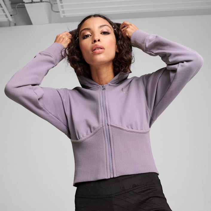 Puma crop hoodie ladies sales