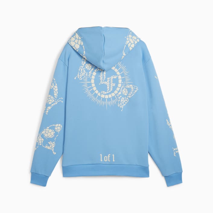 Puma men's zip hooded sweat ombre/blue/pink deals