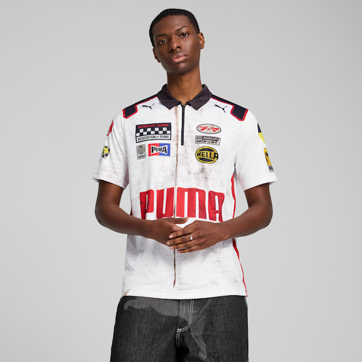 Rocky ✨試着のみ✨ × PUMA ジッパー ホワイト A$ap ポロシャツ