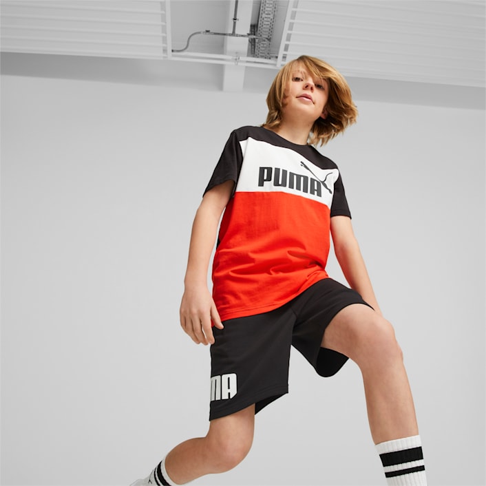 Puma shorts kids red clearance