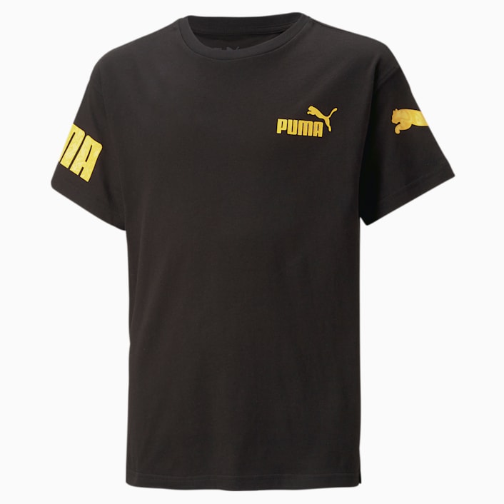 Puma gold t shirt hot sale