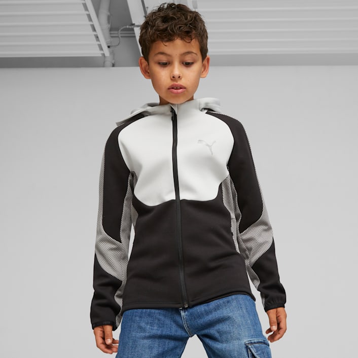 Evostripe Youth Full zip Hoodie Age 8 16 Years PUMA