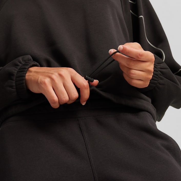 Stylish black hoodie sweater women's outlet