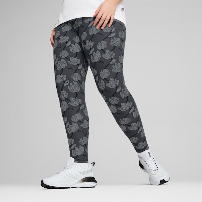 All Day Wrap Waist Embossed Leggings - Grey Voyage Emboss Print, Women's  Leggings