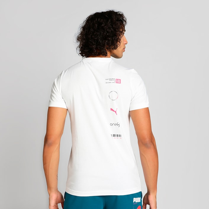 Puma one8 t shirt white best sale