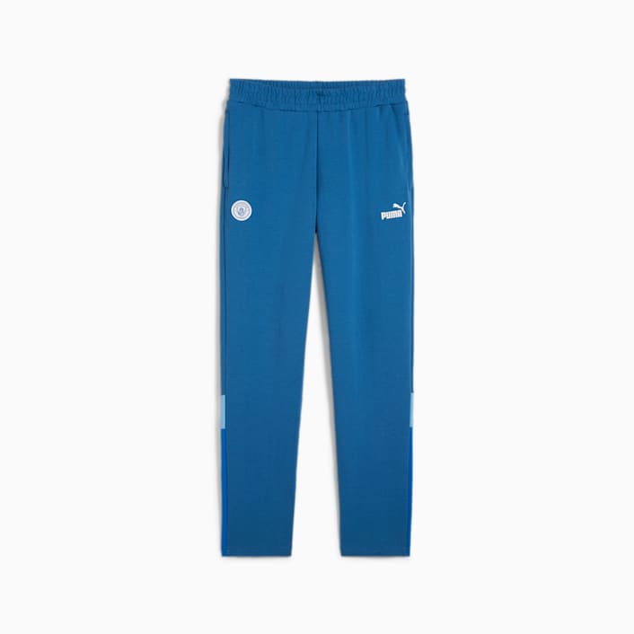 Puma navy track pants best sale