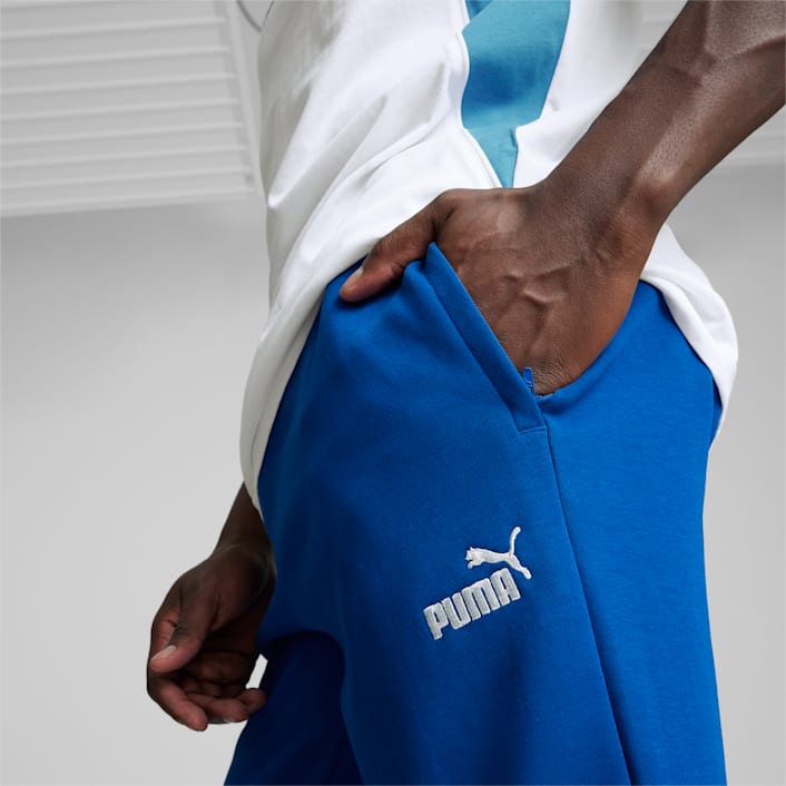 Puma blue track pants deals