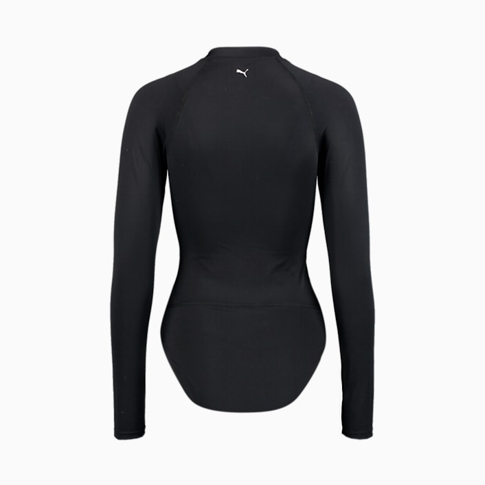 MALILA - Set: Long-Sleeve Contrast Trim Zip Rashguard + Swim