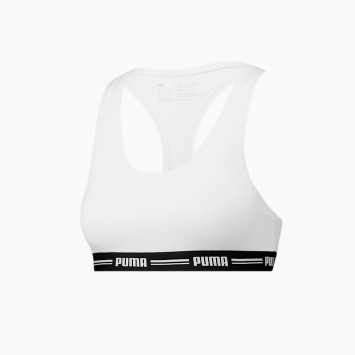 White puma sports bra 2025