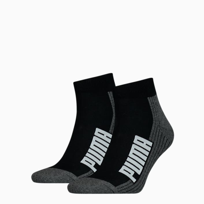 Bipack calcetines puma blancos altos logo negro