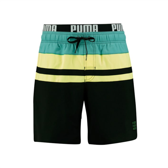 PUMA Swim Heritage Stripe Men s Mid Length Shorts